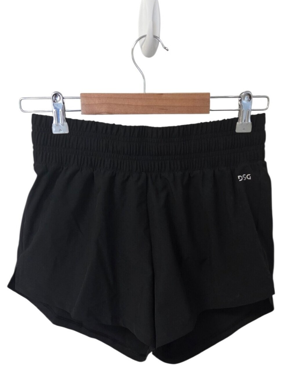 DSG Women's XS Black Running Shorts 3" Inseam Athletic Workout Lined